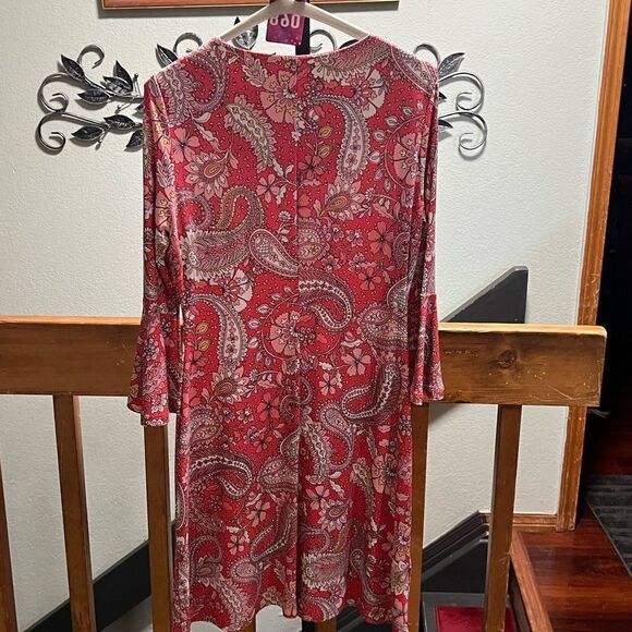 EUC Tommy Hilfiger Pink Paisley Dress Size 4. #068 - Picture 5 of 6